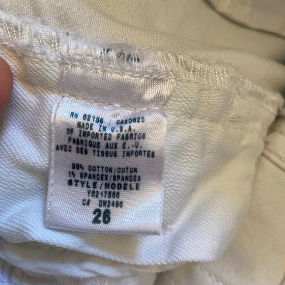 Guess White Denim Miniskirt - Size 26 - Picture 5 of 7